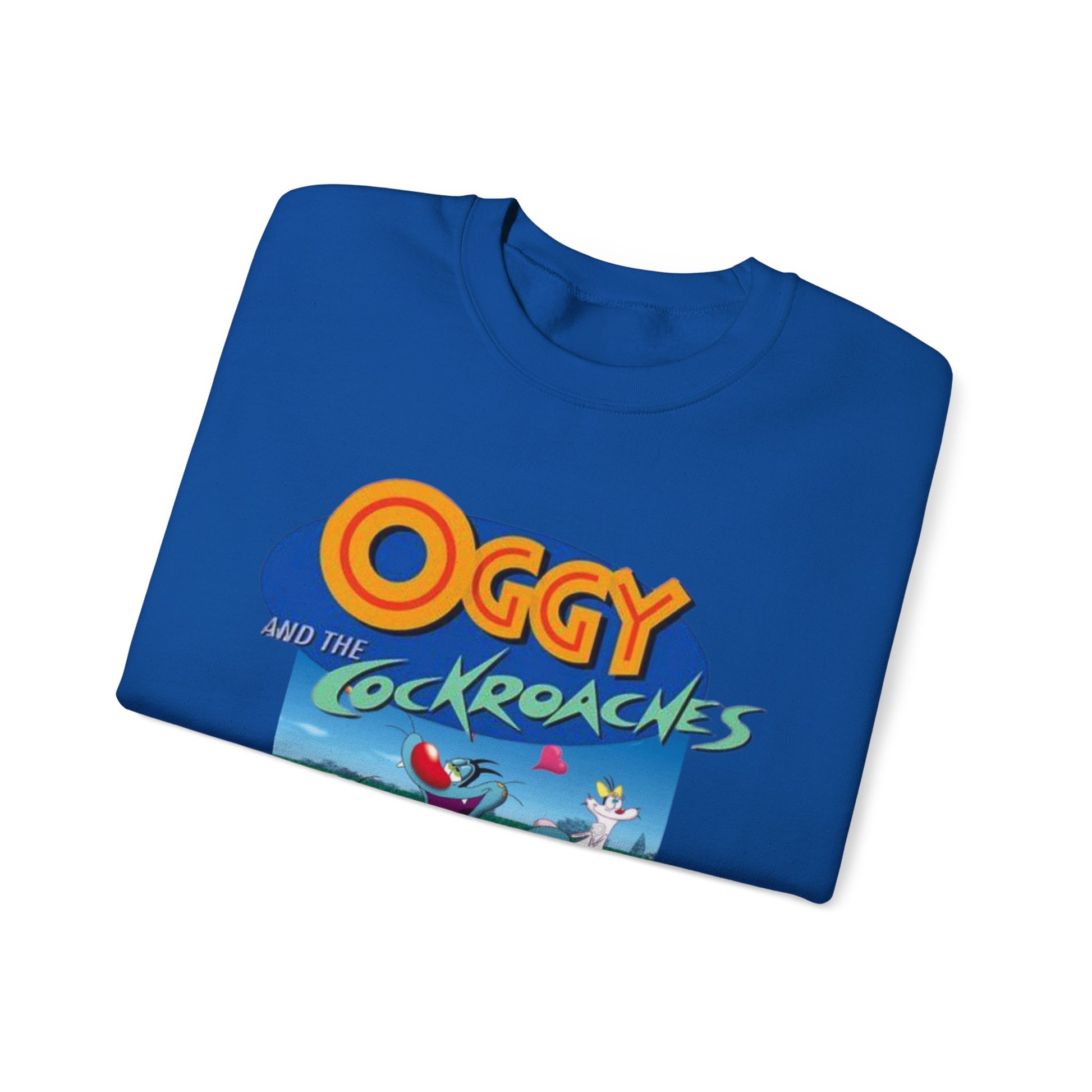 Oggy and the Cockroaches Crewneck Sweatshirt | Fun Gift for Fans, Cozy Apparel, Cartoon Sweatshirt, Casual Wear, Gift for Kids