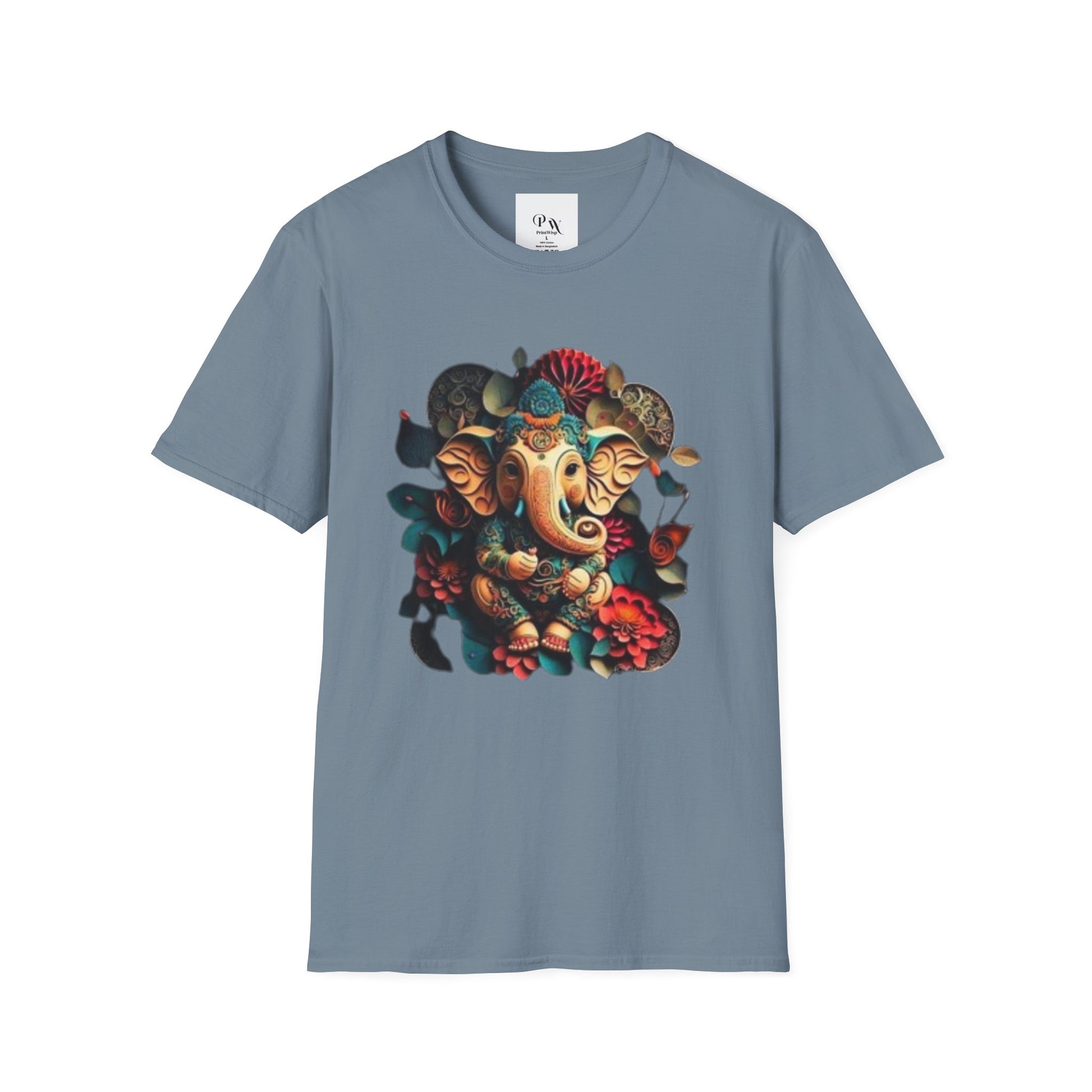 Ganesh T-Shirt, Spiritual Wear, Unisex Festival Apparel, Gifts for Ganesha Chaturthi, Eco-Friendly Fashion