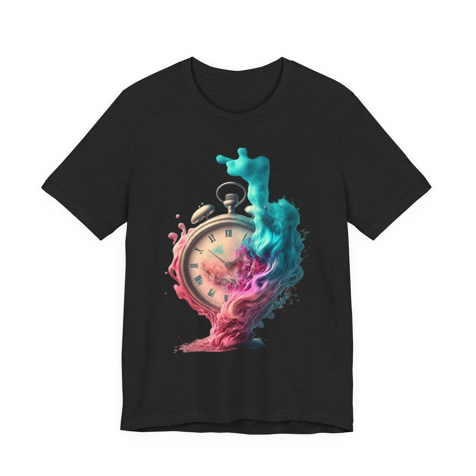 cool print Artistic Time Fluidity Unisex Tee - Trendy Graphic Shirt, Gift for Art Lovers, Unique T-Shirt for Casual Wear, Creative Birthday Gift, [...]