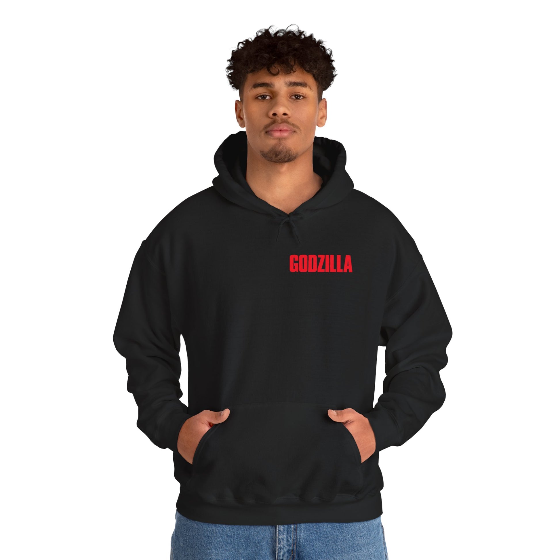 GODZILLA Unisex Heavy Blend Hooded Sweatshirt, Movie Merchandise, Geek Fashion, Comfort Wear, Gift for Fan
