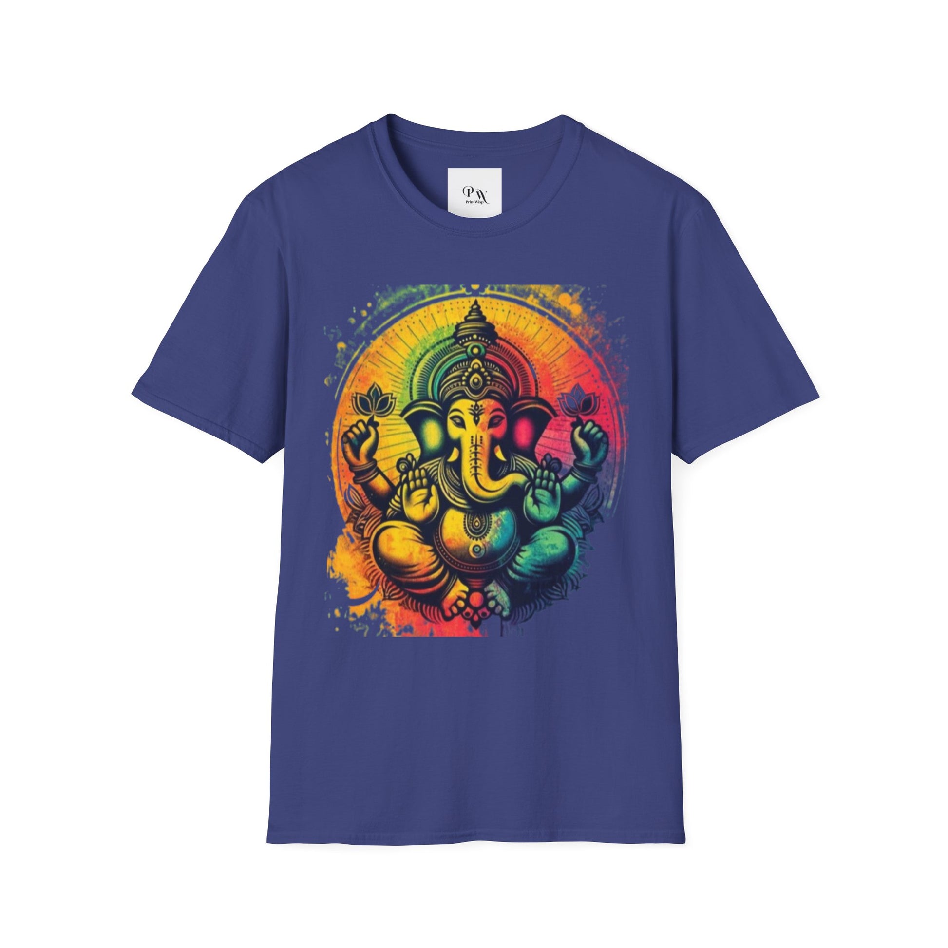 Ganesh T-Shirt, Spiritual Tee, Festival Apparel, Hindu Gifts, Artistic Shirt, Unique Clothing. Can also order in Bulk
