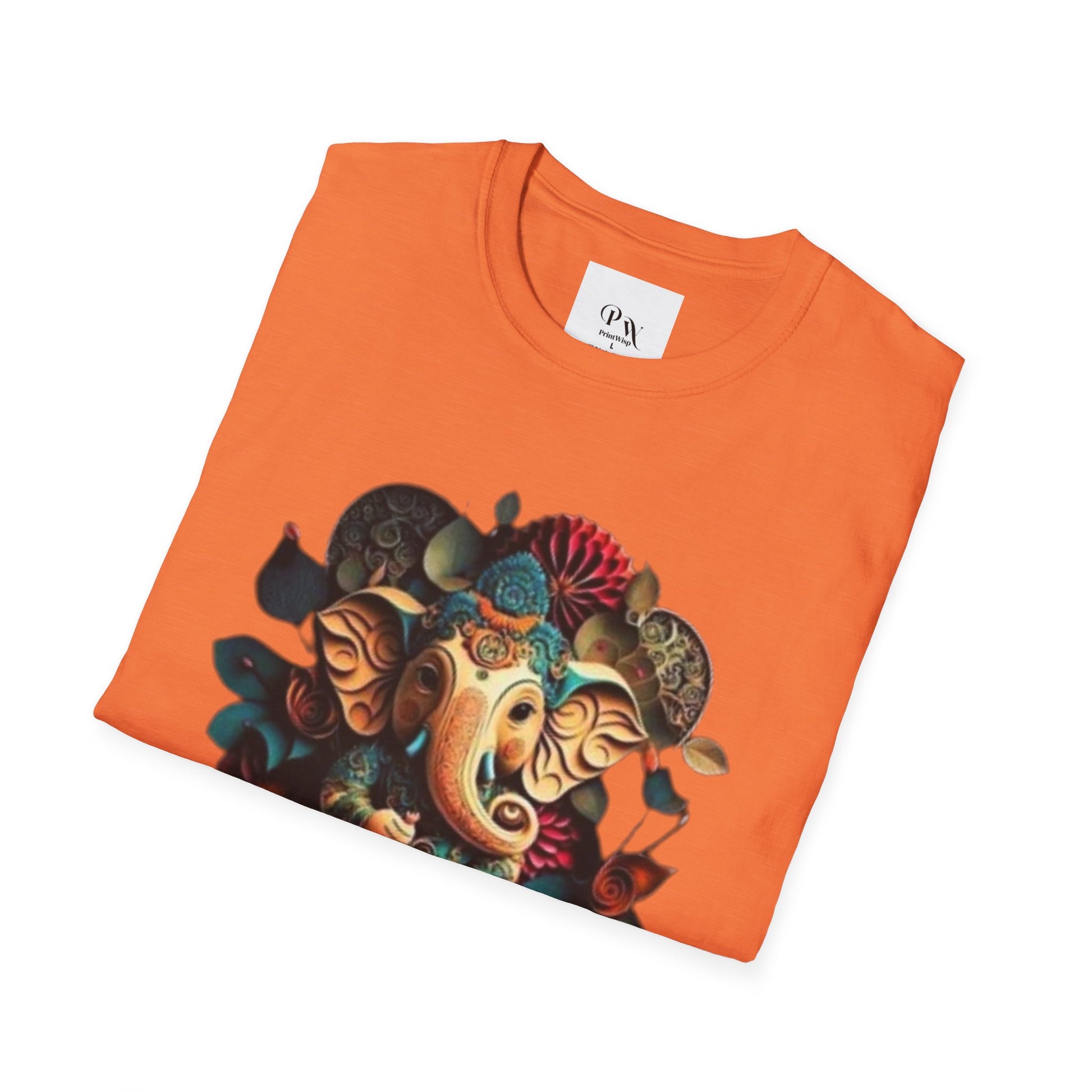 Ganesh T-Shirt, Spiritual Wear, Unisex Festival Apparel, Gifts for Ganesha Chaturthi, Eco-Friendly Fashion