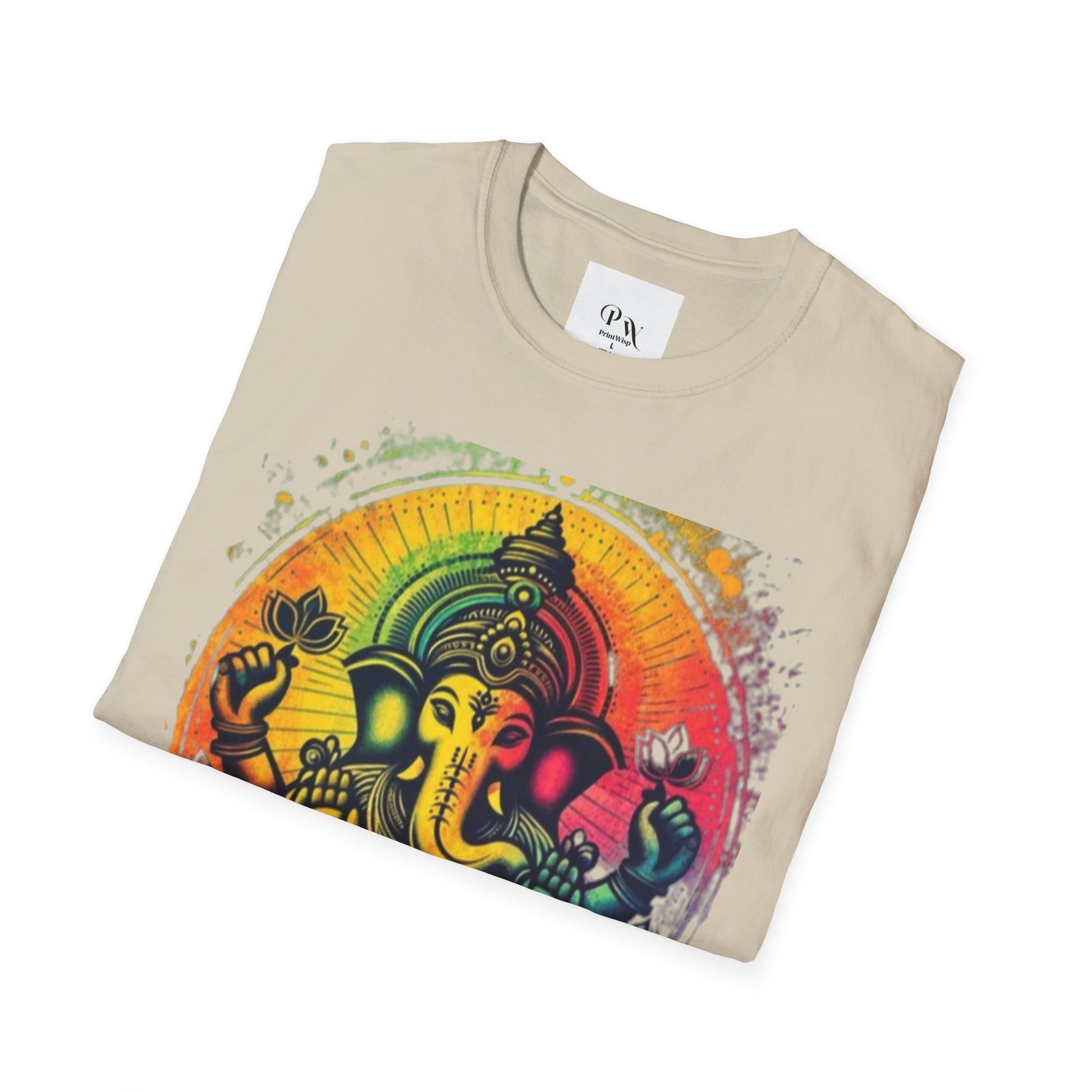 Ganesh T-Shirt, Spiritual Tee, Festival Apparel, Hindu Gifts, Artistic Shirt, Unique Clothing. Can also order in Bulk