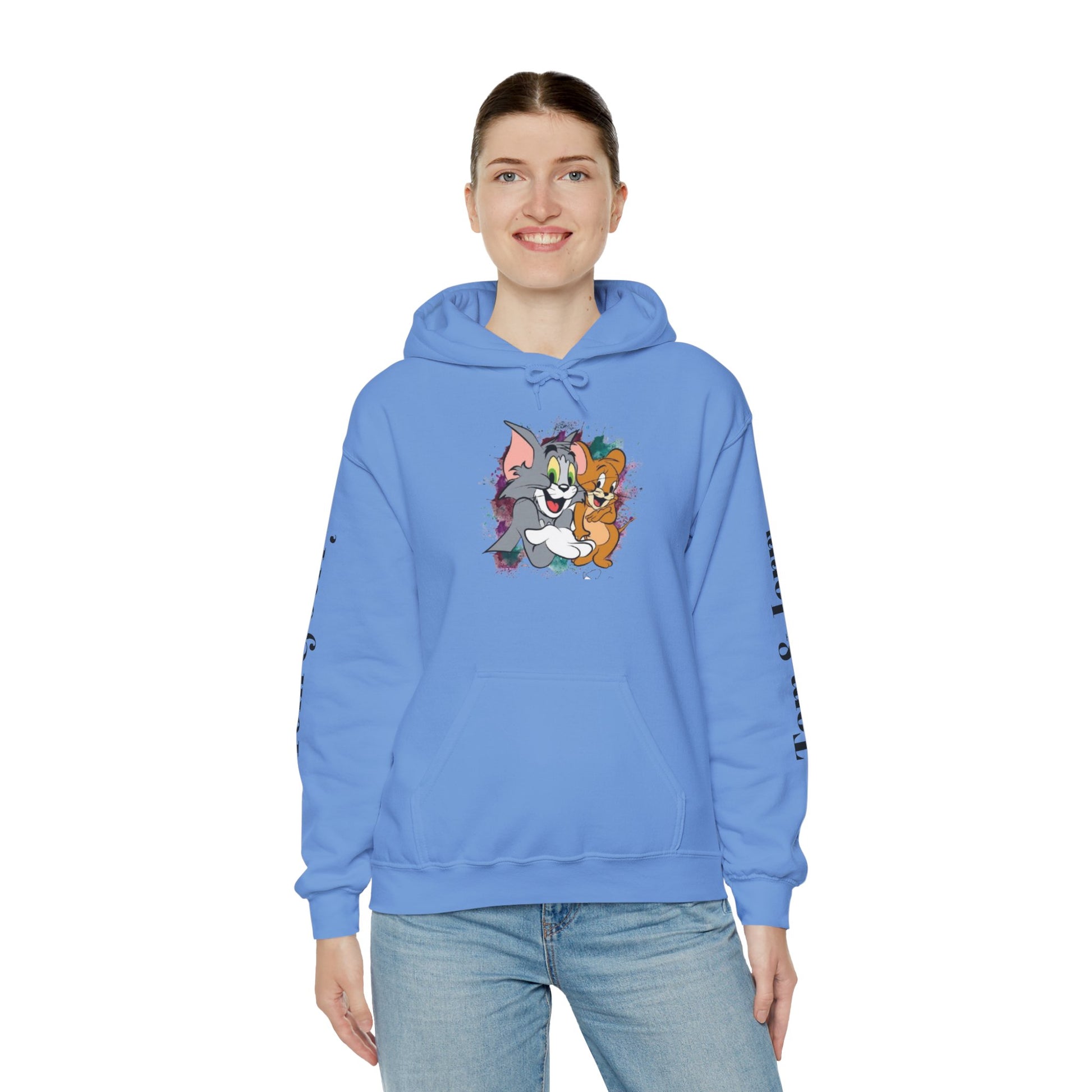 Tom and Jerry Unisex Hoodie - Vintage Cartoon Sweatshirt for Fans, Cozy Gift for Birthdays, Perfect for All Seasons, Casual Wear