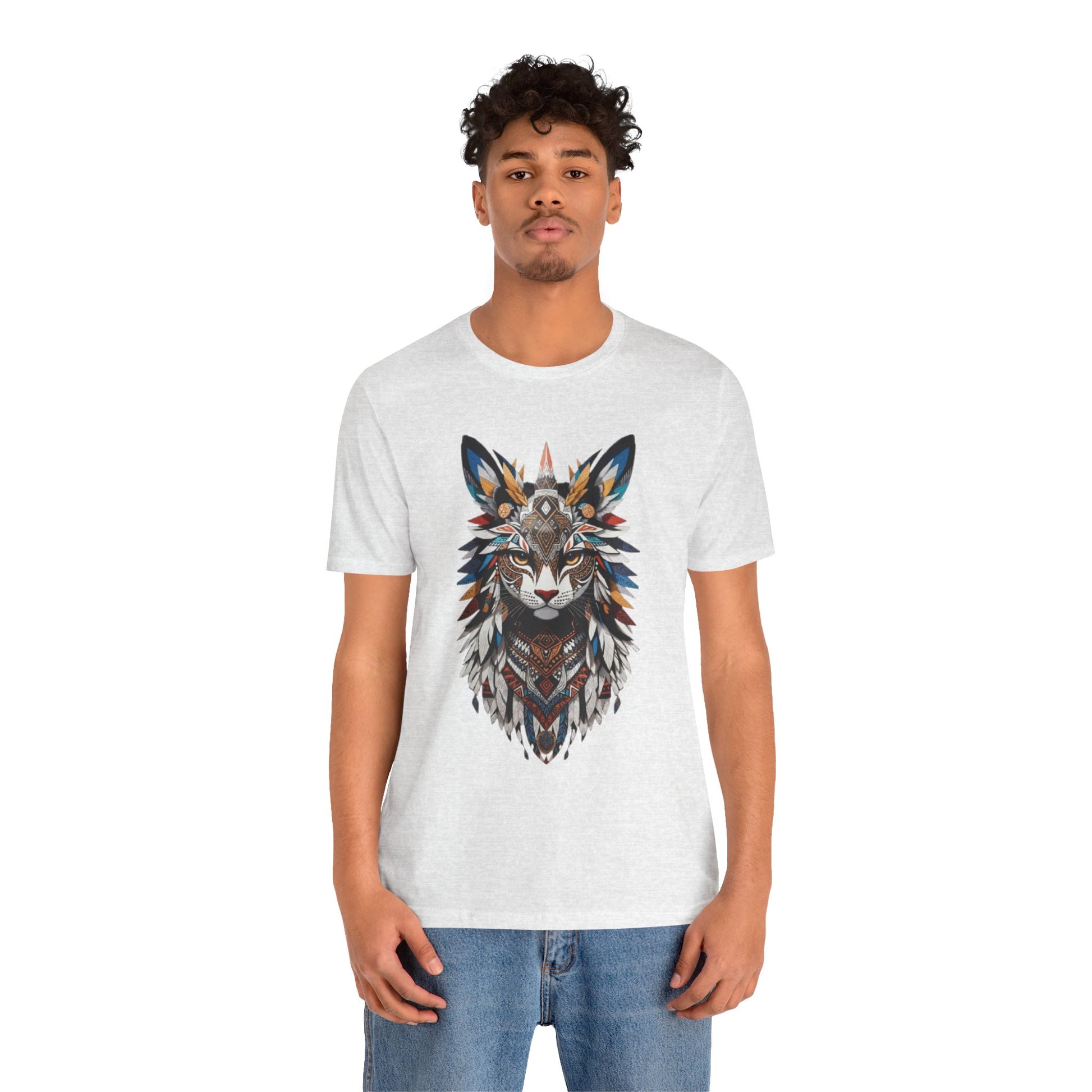 Boho Fox Graphic Tee, Unisex Tee for Nature Lovers, Animal Art Shirt, Eco-Friendly Apparel, Gift for Wildlife Enthusiasts