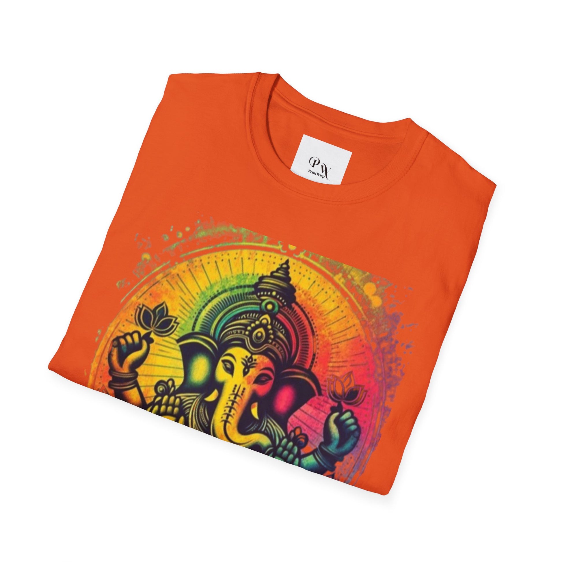 Ganesh T-Shirt, Spiritual Tee, Festival Apparel, Hindu Gifts, Artistic Shirt, Unique Clothing. Can also order in Bulk