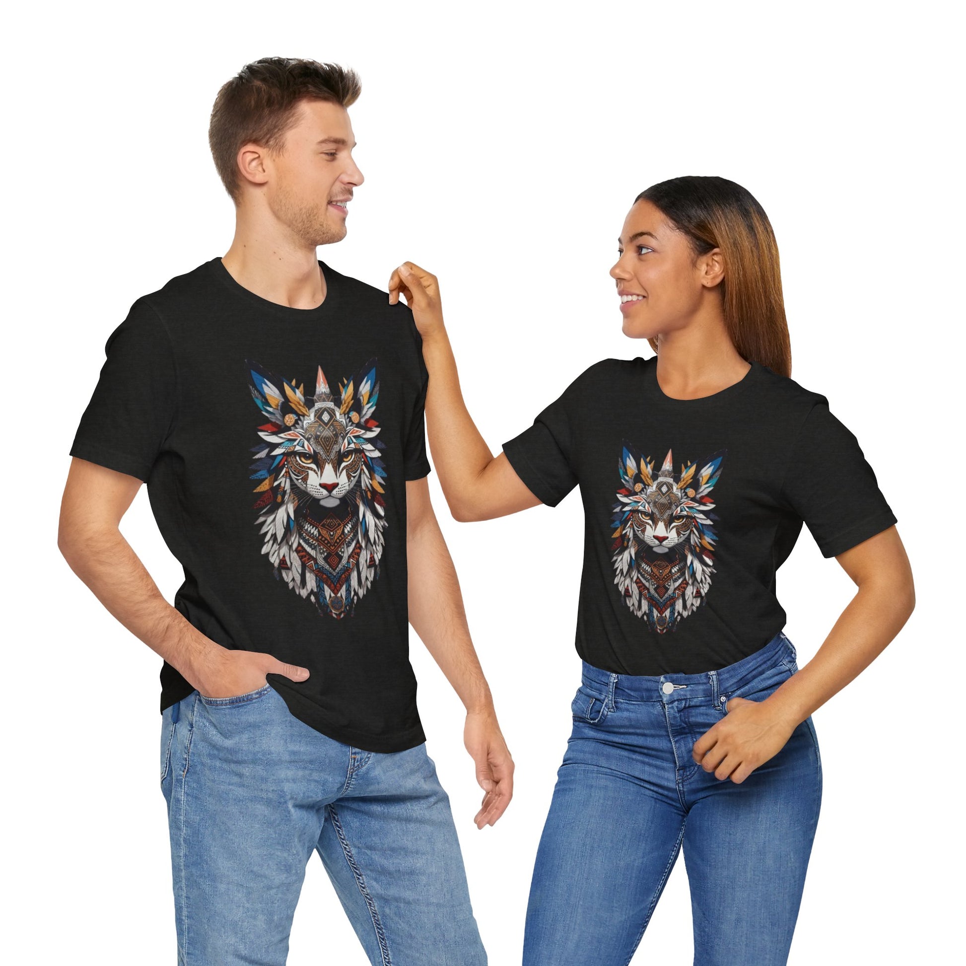 Boho Fox Graphic Tee, Unisex Tee for Nature Lovers, Animal Art Shirt, Eco-Friendly Apparel, Gift for Wildlife Enthusiasts