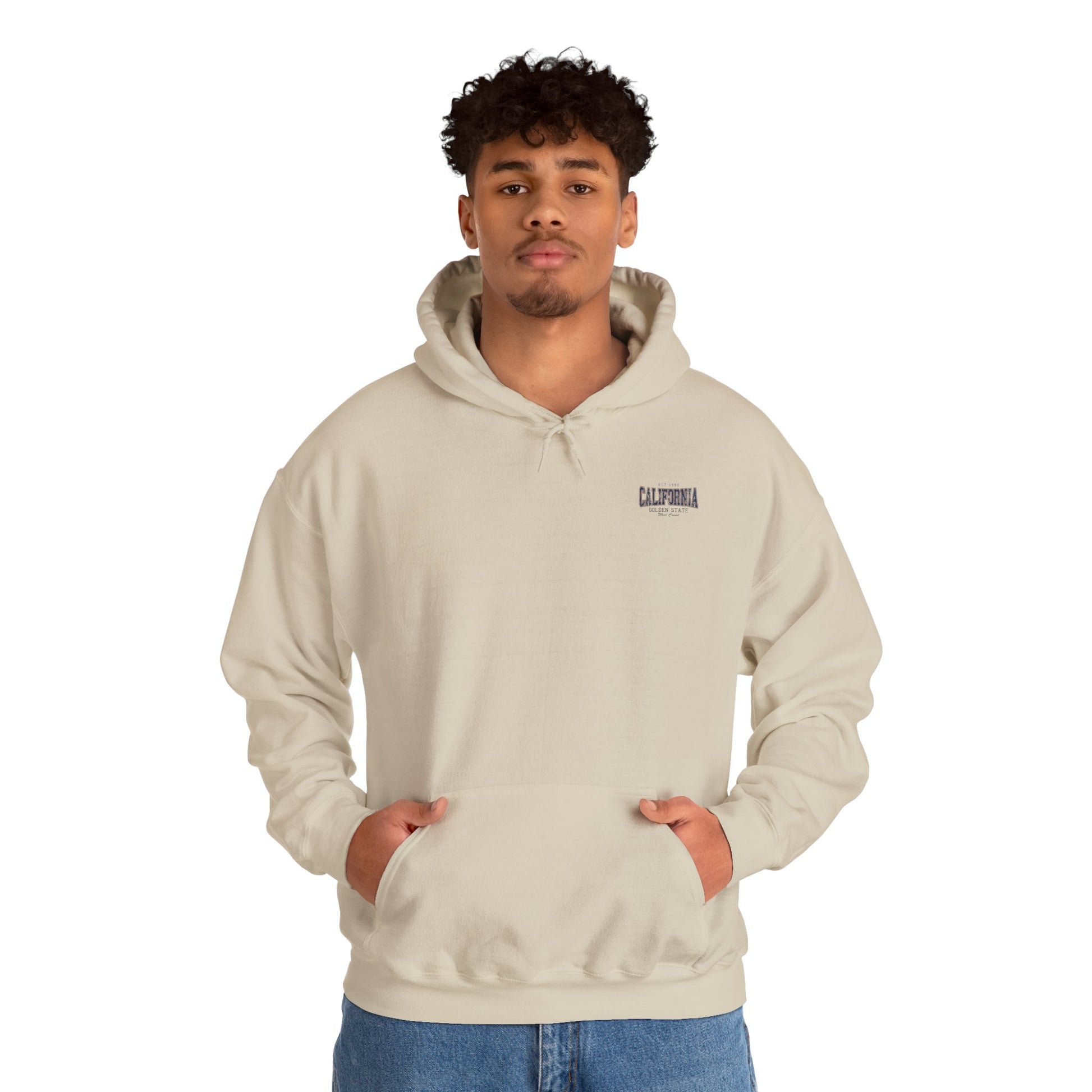 cool print California Unisex Heavy Blend™ Hoodie - Cozy Graphic Pullover for Casual Days, Gift for Friends & Family, Perfect for Holidays