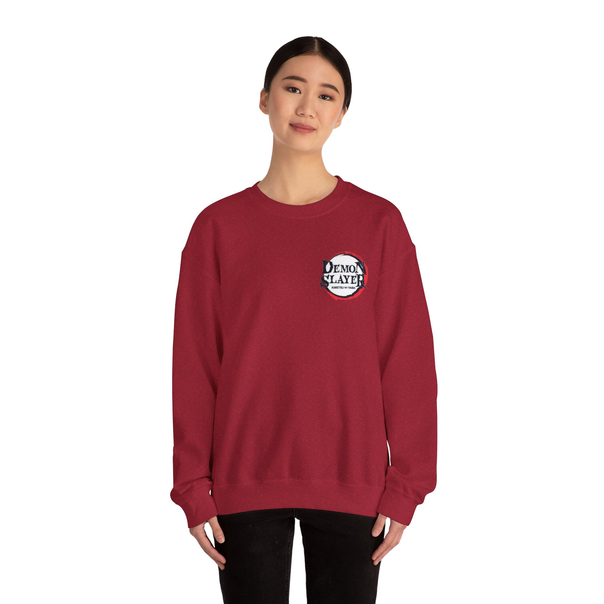 Demon Slayer Crewneck Sweatshirt, Cozy Anime Apparel, Unisex Sweater, Gift for Fans, Casual Pullover, Holiday and Birthday Present