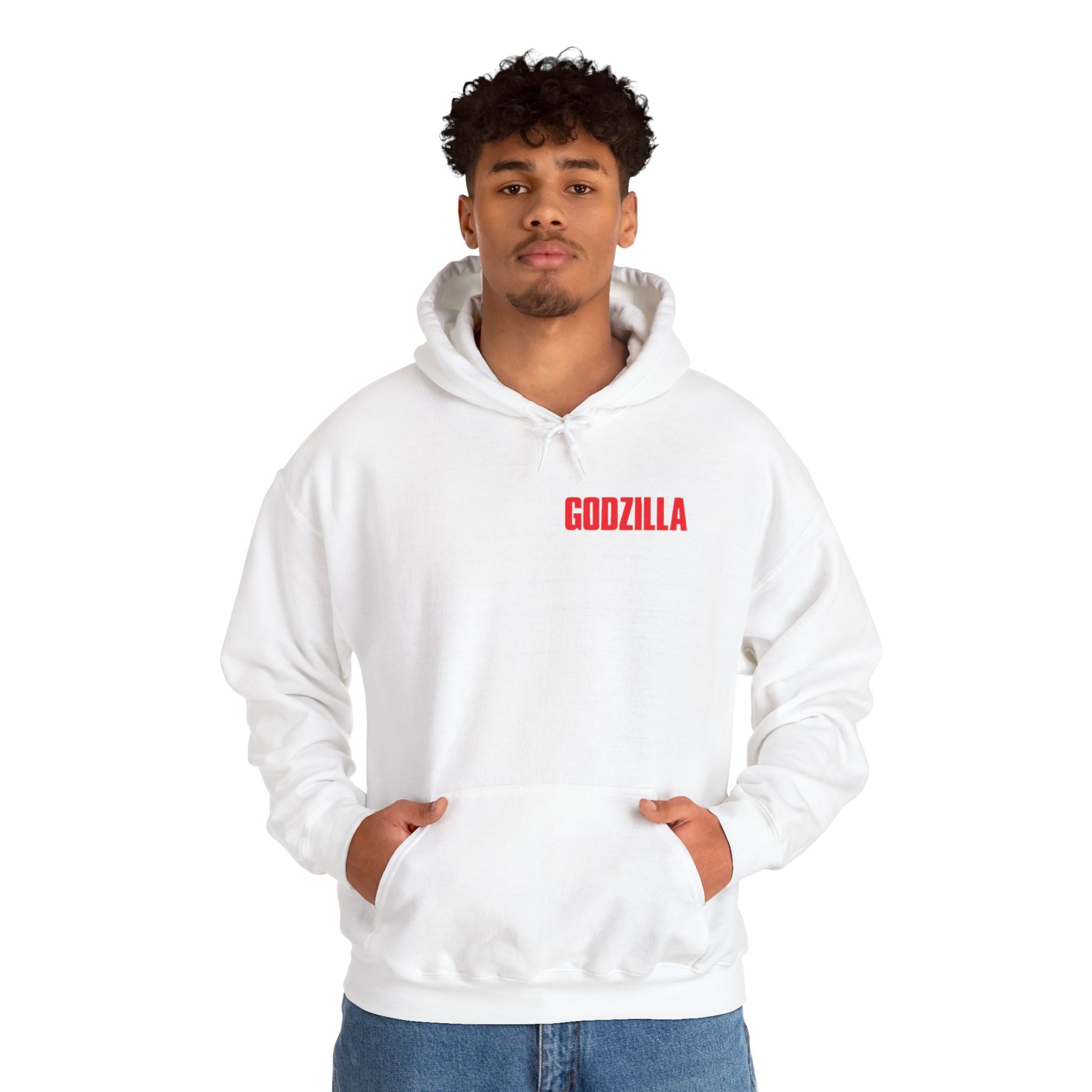 GODZILLA Unisex Heavy Blend Hooded Sweatshirt, Movie Merchandise, Geek Fashion, Comfort Wear, Gift for Fan