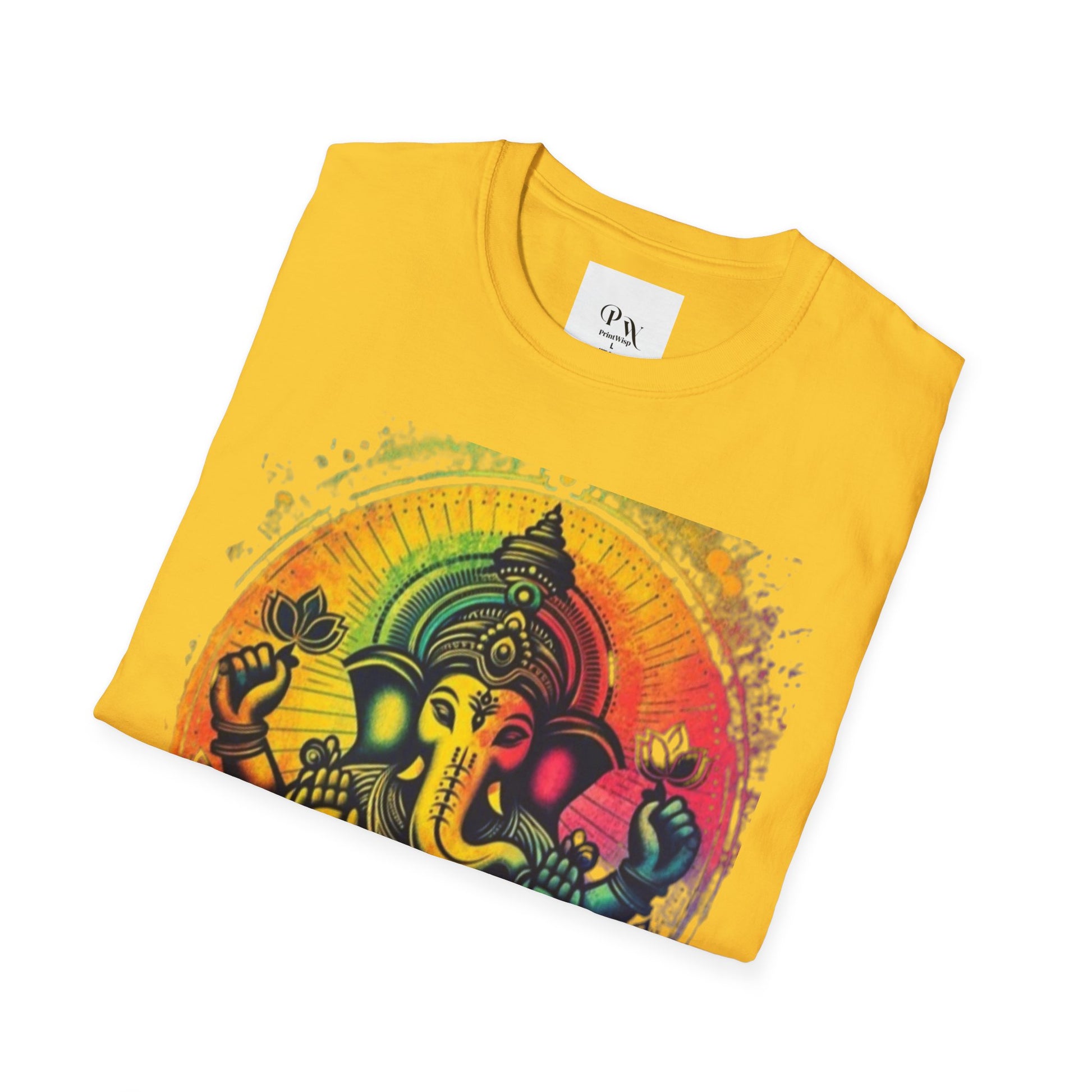 Ganesh T-Shirt, Spiritual Tee, Festival Apparel, Hindu Gifts, Artistic Shirt, Unique Clothing. Can also order in Bulk