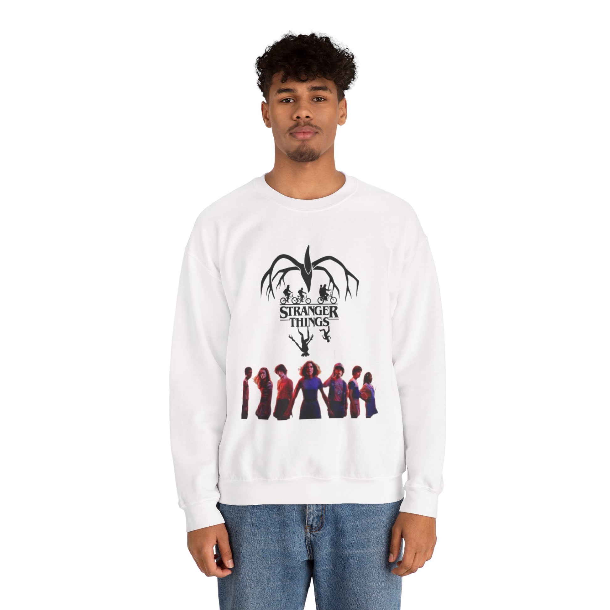 Stranger Things Unisex Crewneck Sweatshirt, Cozy Sweatshirt, Gift for Fans, Movie Night, Halloween Apparel, Casual Wear