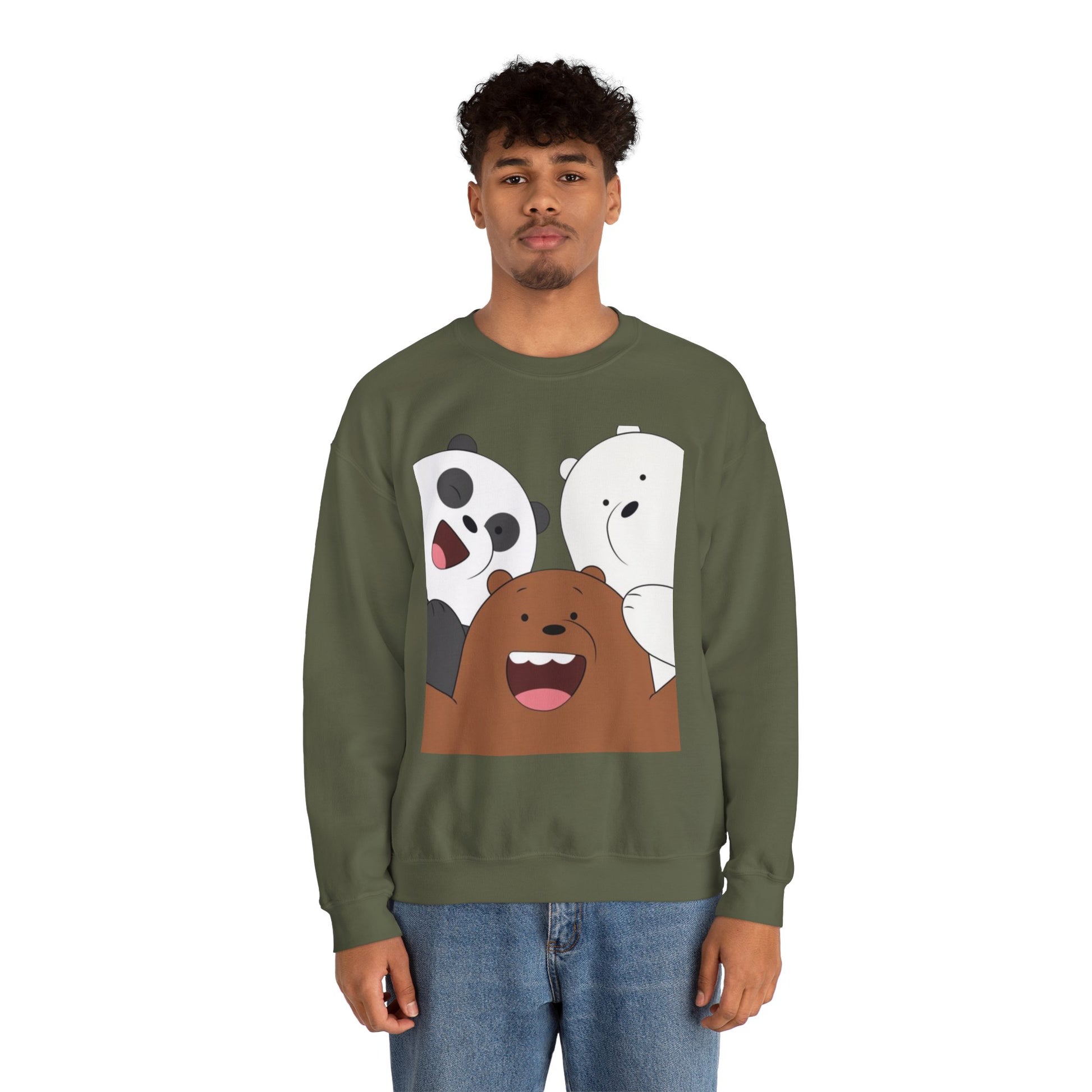 Cute Animal Friends Crewneck Sweatshirt, Cozy Sweatshirt, Gift for Animal Lovers, Funny Crewneck, Cute Cartoon Sweatshirt, Winter Fashion