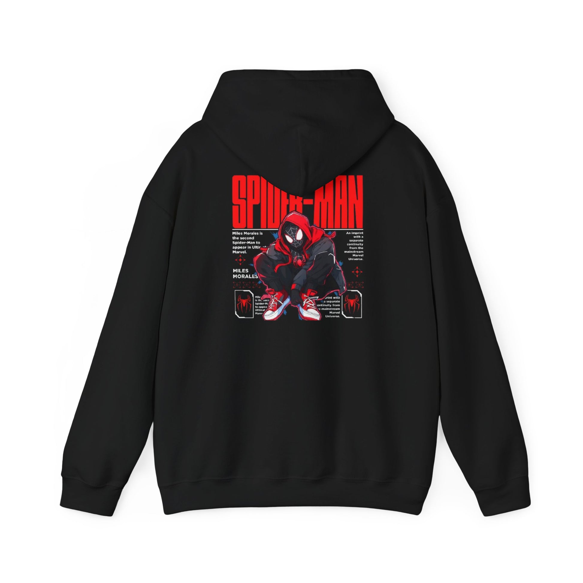 Spider-Man Inspired Heavy Blend Hoodie for Fans, Graphic Sweatshirt for Comic Lovers, Unisex Movie Apparel, Gift Idea for Birthdays, Cosplay