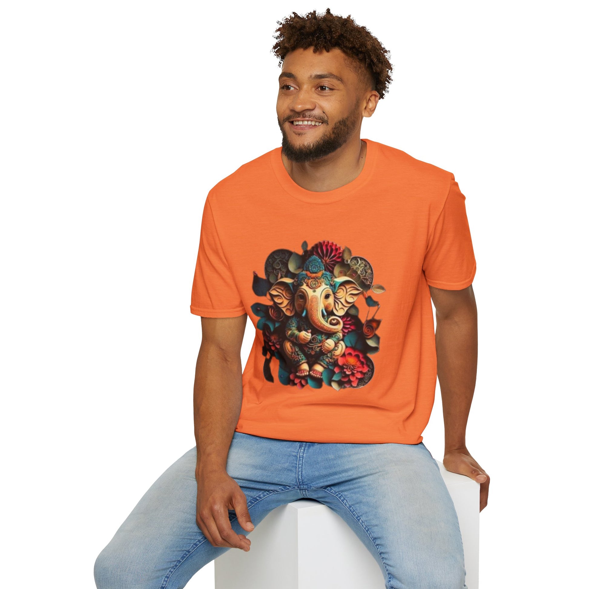 Ganesh T-Shirt, Spiritual Wear, Unisex Festival Apparel, Gifts for Ganesha Chaturthi, Eco-Friendly Fashion