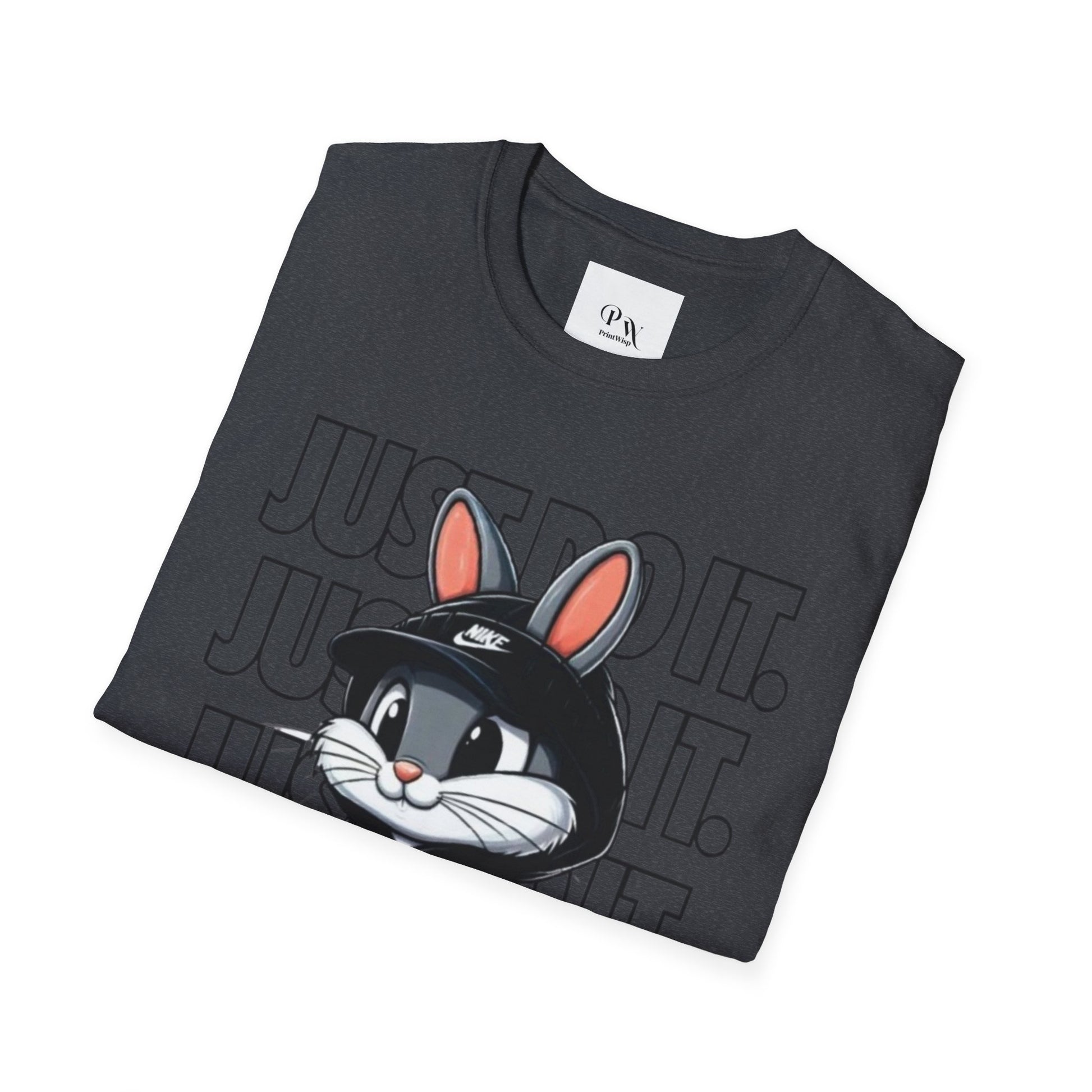 Cool Cartoon Bunny T-Shirt, Streetwear Tee, Casual Unisex Shirt, Gift for Kids & Teens, Perfect for Everyday Wear, Fun Graphic Top