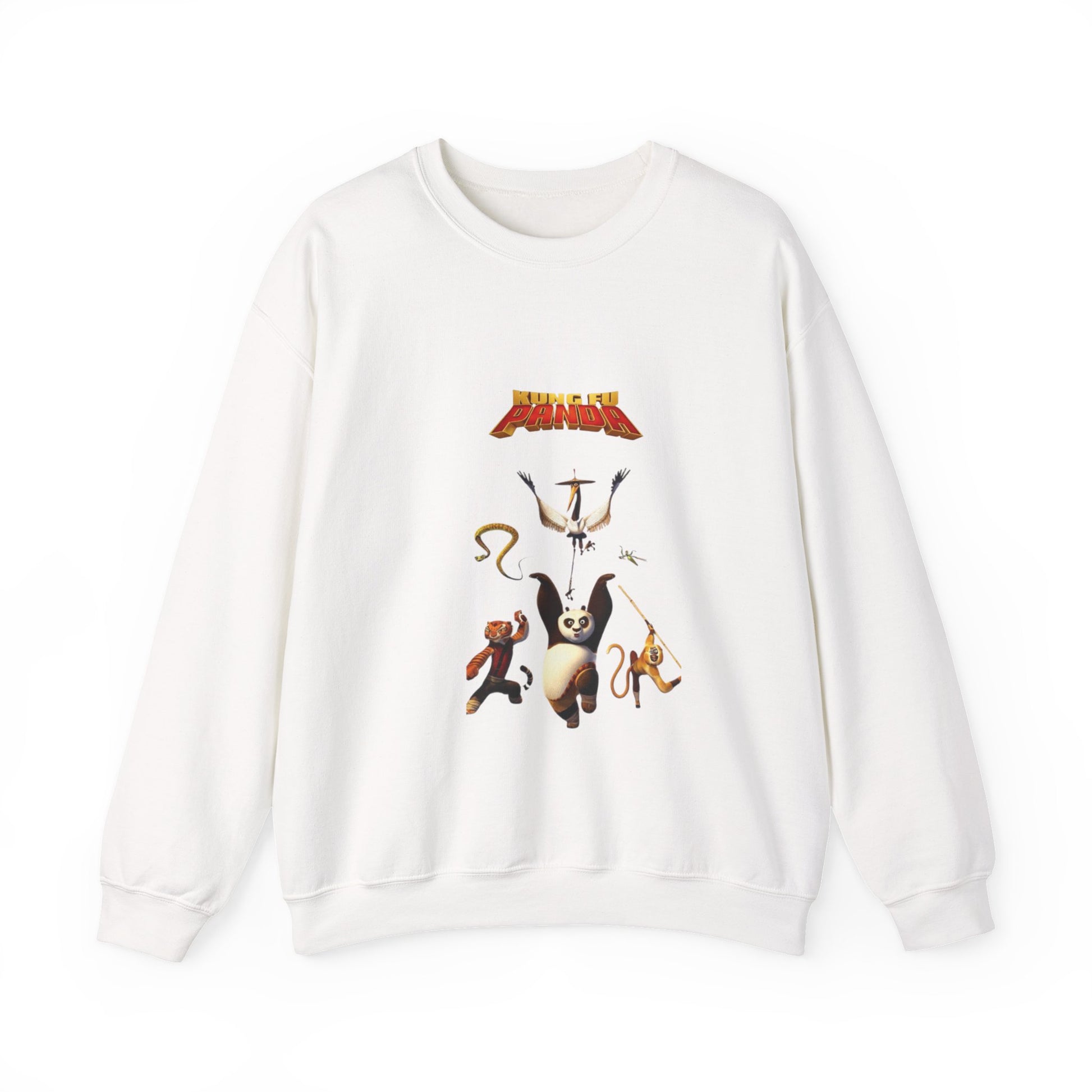 KUNFU PANDA Playful Unisex Crewneck Sweatshirt, Cozy Gift for Animal Lovers, Cartoon Apparel, Funny Sweatshirt, Ideal for Everyday Wear