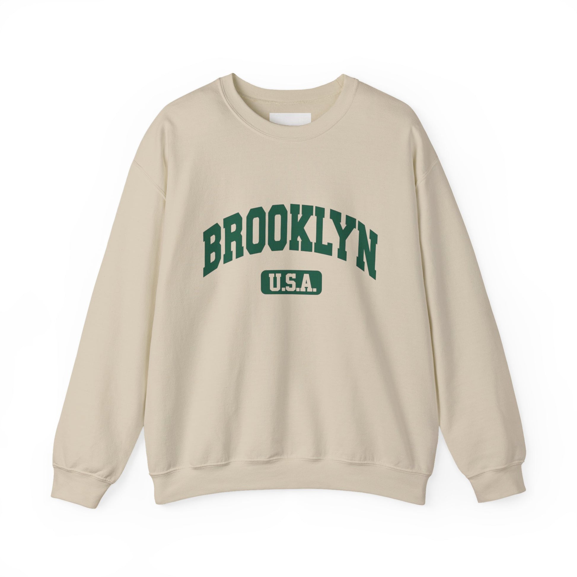 cool print Brooklyn Graphic Crewneck Sweatshirt, Cozy Unisex Sweatshirt, Casual Streetwear, Perfect Gift for Friends, Fall Layering Essential