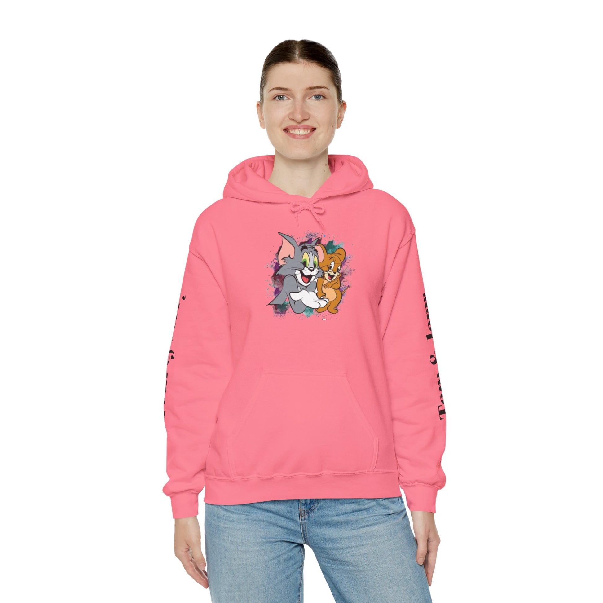 Tom and Jerry Unisex Hoodie - Vintage Cartoon Sweatshirt for Fans, Cozy Gift for Birthdays, Perfect for All Seasons, Casual Wear
