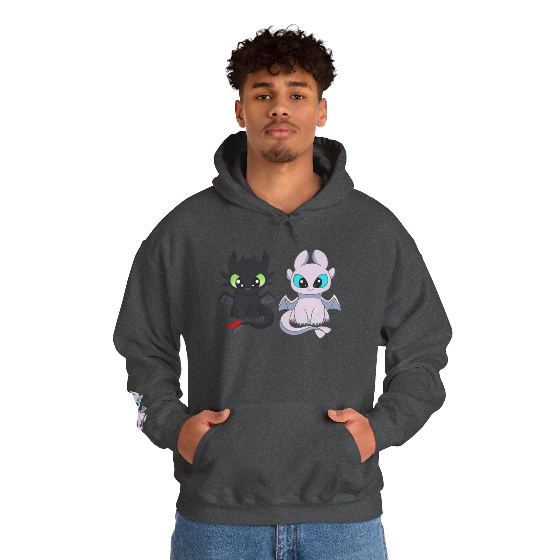 Cute Cartoon Creature Hoodie, Unisex Sweatshirt for All Seasons, Cozy Gift for Friends, Fun Apparel for Kids and Adults, Great for [...]