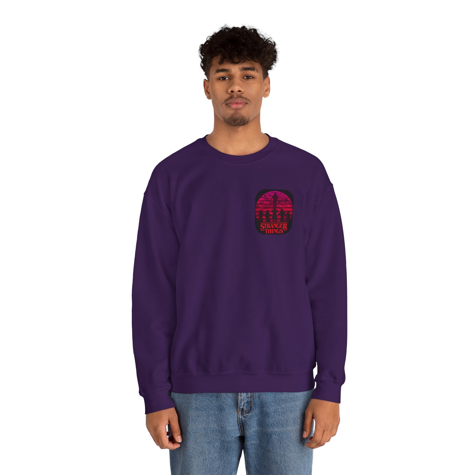 Stranger things  Artistic Crewneck Sweatshirt, Cozy Sweatshirt, Unique Gift, Gender Neutral Apparel, Creative Fashion, Everyday Wear, Casual Style