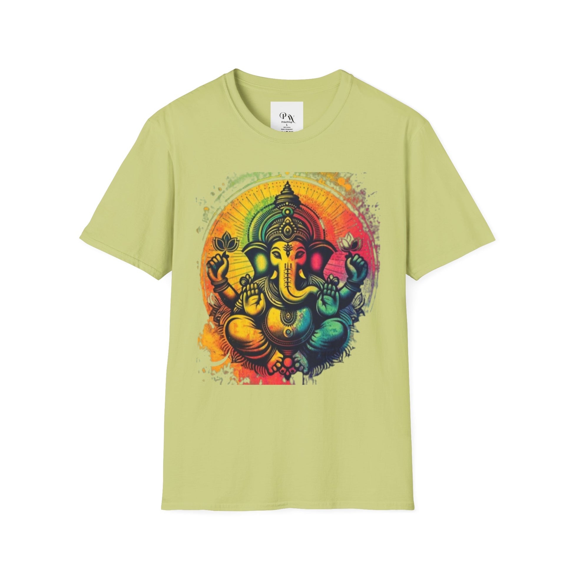 Ganesh T-Shirt, Spiritual Tee, Festival Apparel, Hindu Gifts, Artistic Shirt, Unique Clothing. Can also order in Bulk