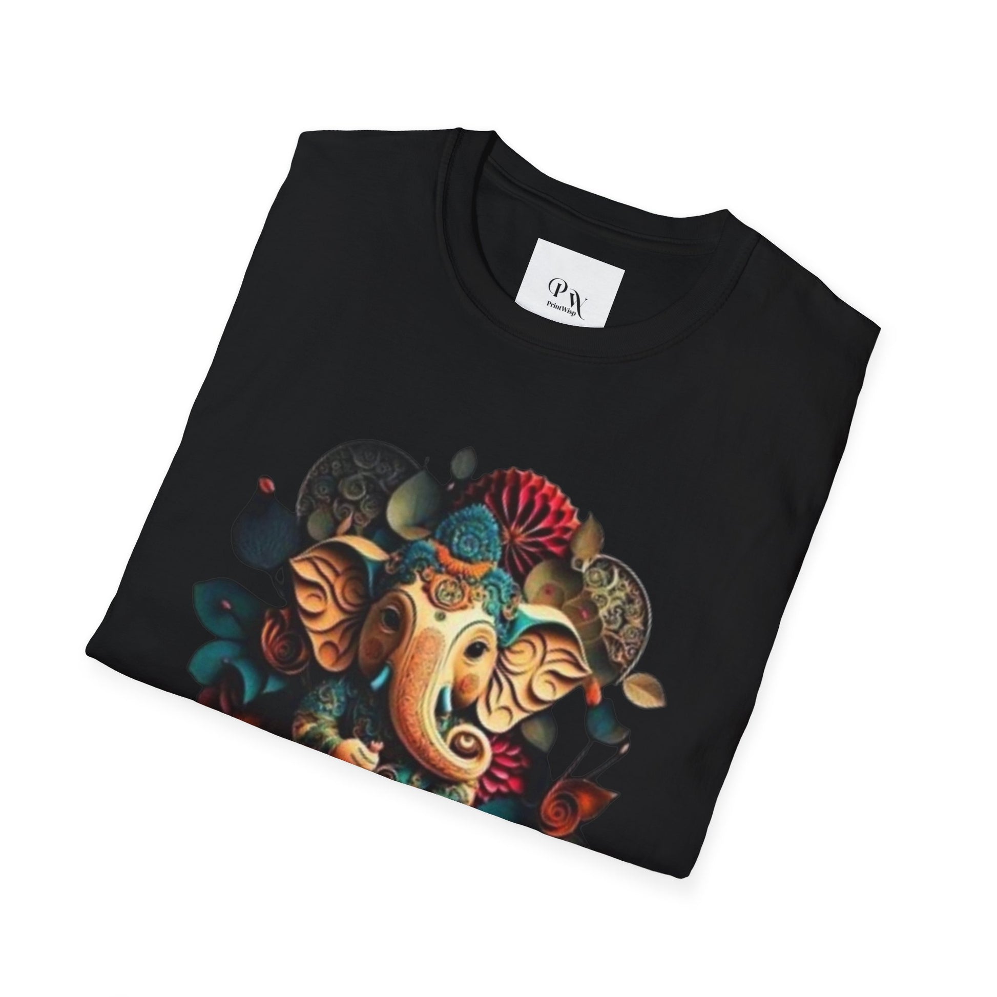 Ganesh T-Shirt, Spiritual Wear, Unisex Festival Apparel, Gifts for Ganesha Chaturthi, Eco-Friendly Fashion