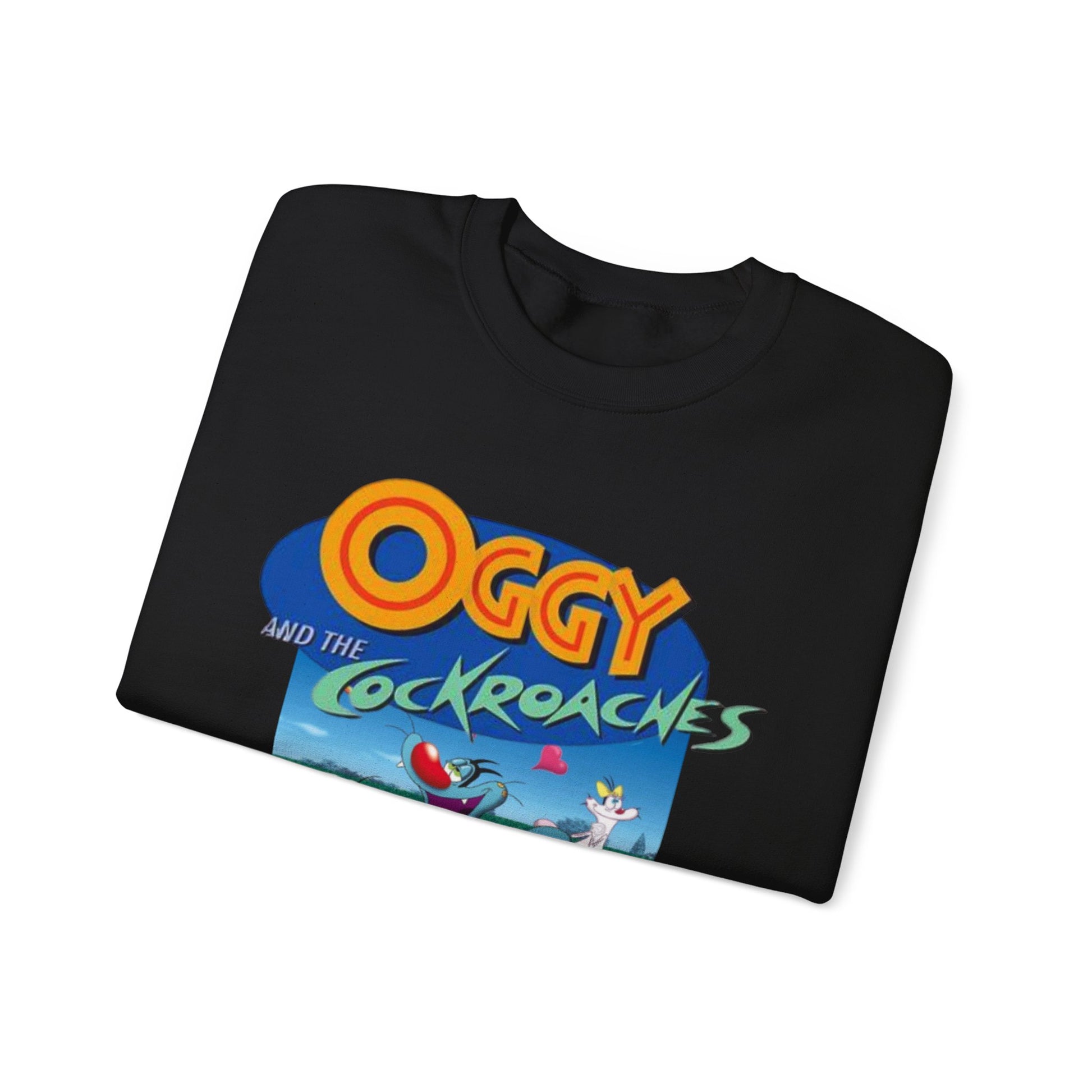 Oggy and the Cockroaches Crewneck Sweatshirt | Fun Gift for Fans, Cozy Apparel, Cartoon Sweatshirt, Casual Wear, Gift for Kids