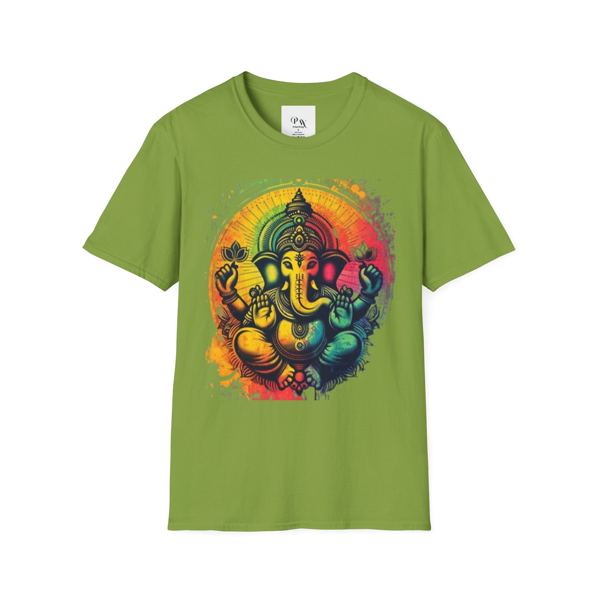 Ganesh T-Shirt, Spiritual Tee, Festival Apparel, Hindu Gifts, Artistic Shirt, Unique Clothing. Can also order in Bulk