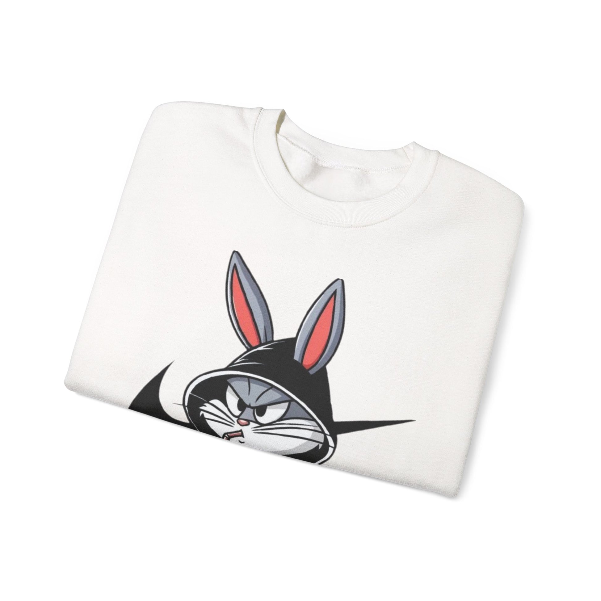 Cool Rabbit Crewneck Sweatshirt, Unisex Sweatshirt, Casual Hoodie, Gift for Him, Cozy Fashionwear