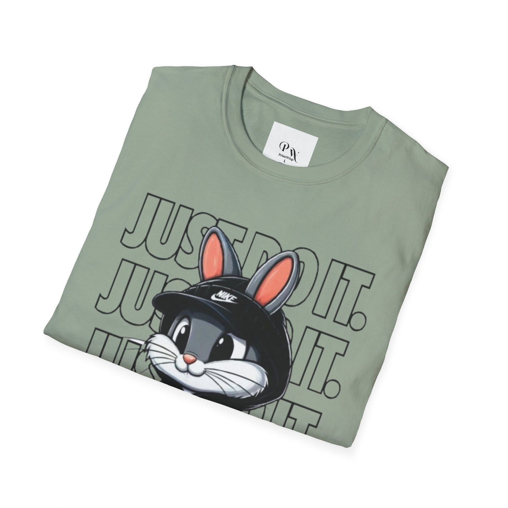 Cool Cartoon Bunny T-Shirt, Streetwear Tee, Casual Unisex Shirt, Gift for Kids & Teens, Perfect for Everyday Wear, Fun Graphic Top