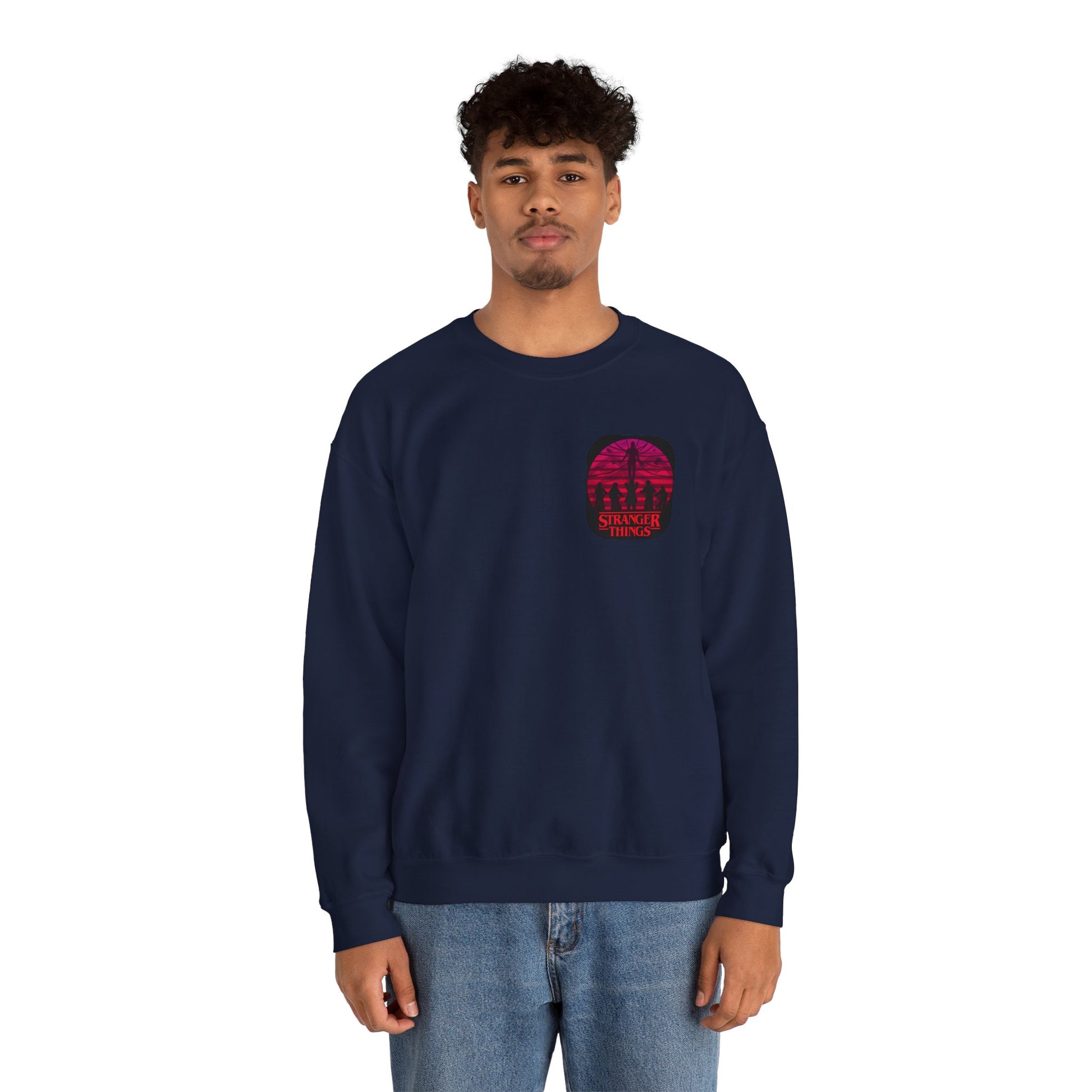 Stranger things  Artistic Crewneck Sweatshirt, Cozy Sweatshirt, Unique Gift, Gender Neutral Apparel, Creative Fashion, Everyday Wear, Casual Style