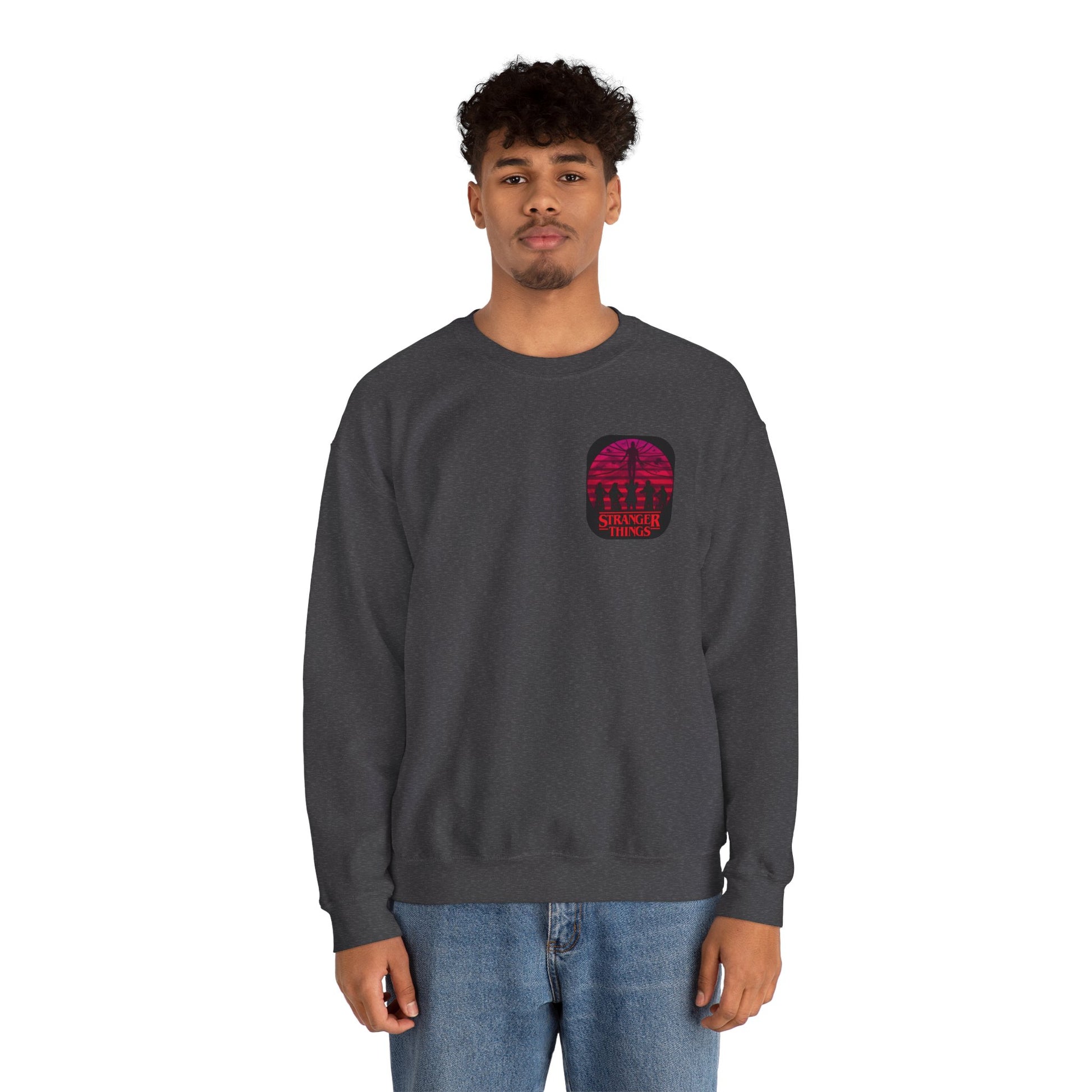 Stranger things  Artistic Crewneck Sweatshirt, Cozy Sweatshirt, Unique Gift, Gender Neutral Apparel, Creative Fashion, Everyday Wear, Casual Style