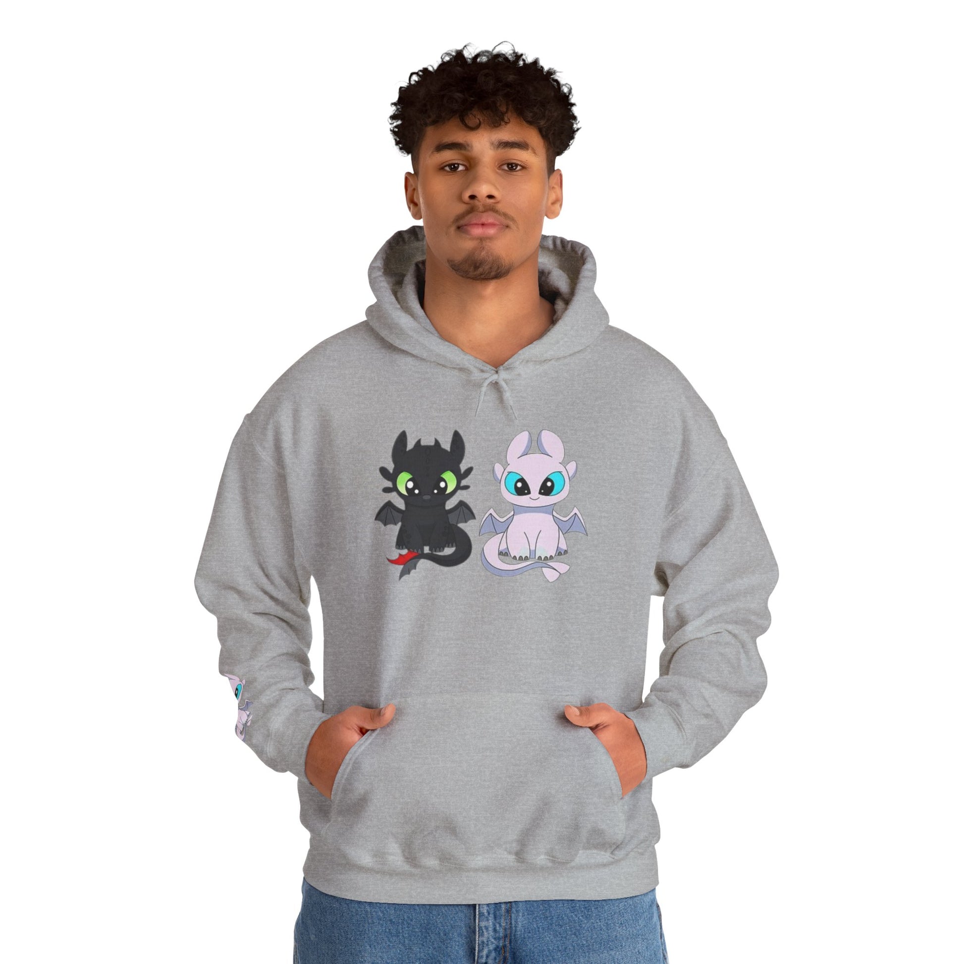 Cute Cartoon Creature Hoodie, Unisex Sweatshirt for All Seasons, Cozy Gift for Friends, Fun Apparel for Kids and Adults, Great for [...]