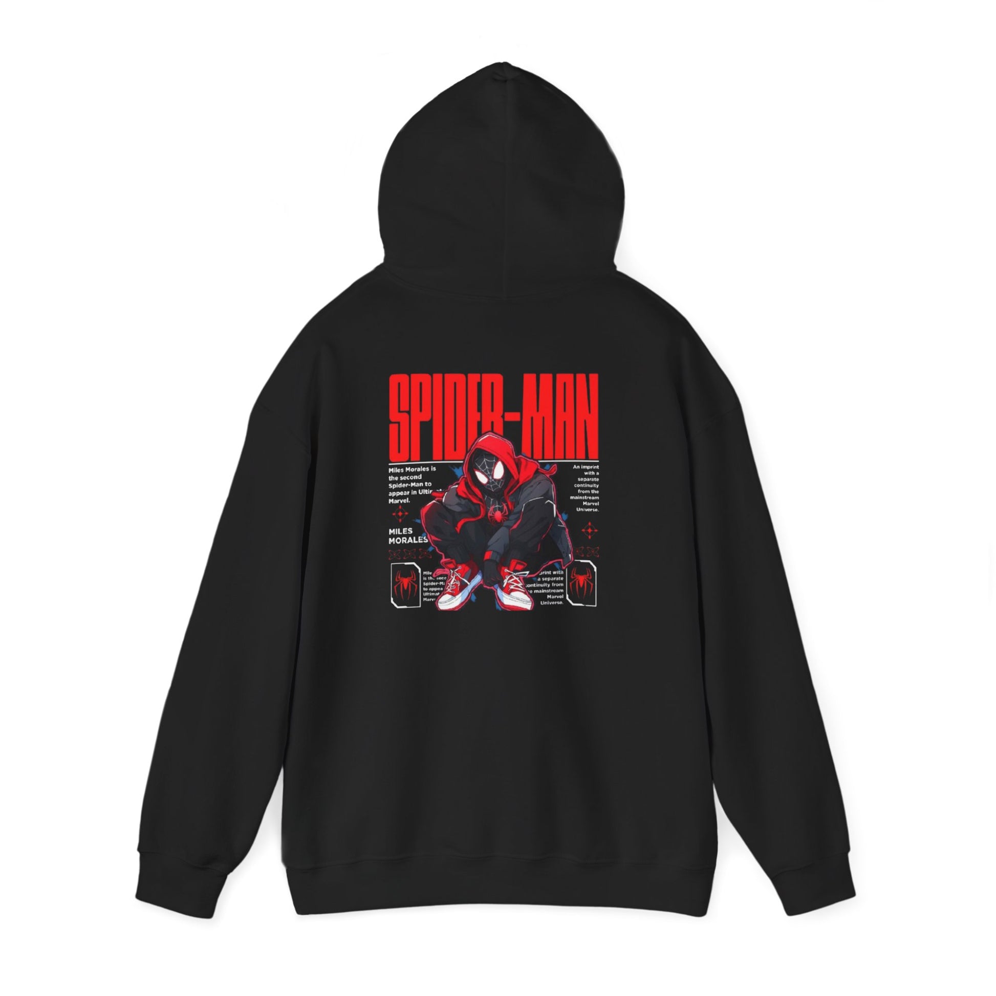 Spider-Man Inspired Heavy Blend Hoodie for Fans, Graphic Sweatshirt for Comic Lovers, Unisex Movie Apparel, Gift Idea for Birthdays, Cosplay