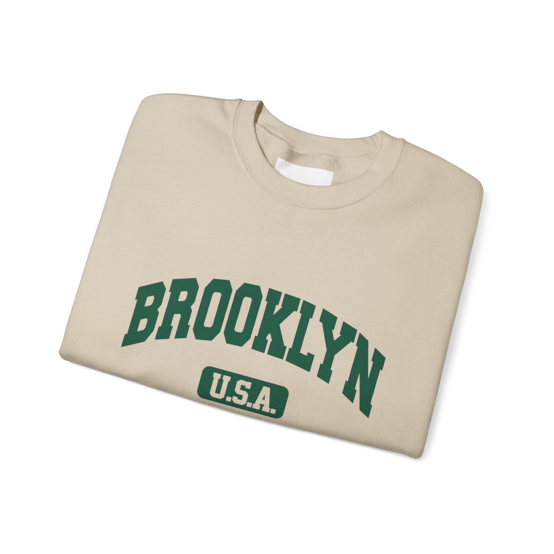 cool print Brooklyn Graphic Crewneck Sweatshirt, Cozy Unisex Sweatshirt, Casual Streetwear, Perfect Gift for Friends, Fall Layering Essential