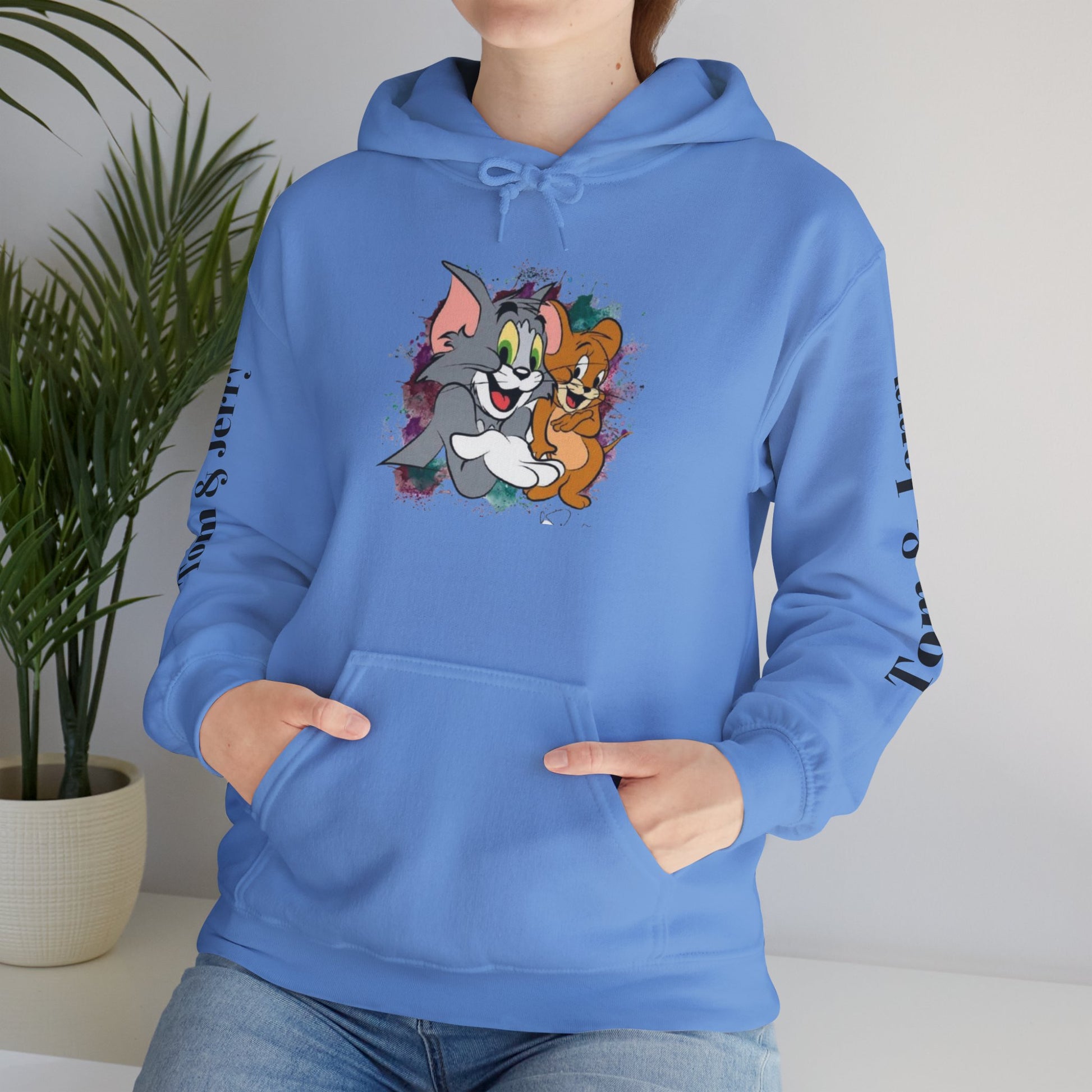 Tom and Jerry Unisex Hoodie - Vintage Cartoon Sweatshirt for Fans, Cozy Gift for Birthdays, Perfect for All Seasons, Casual Wear