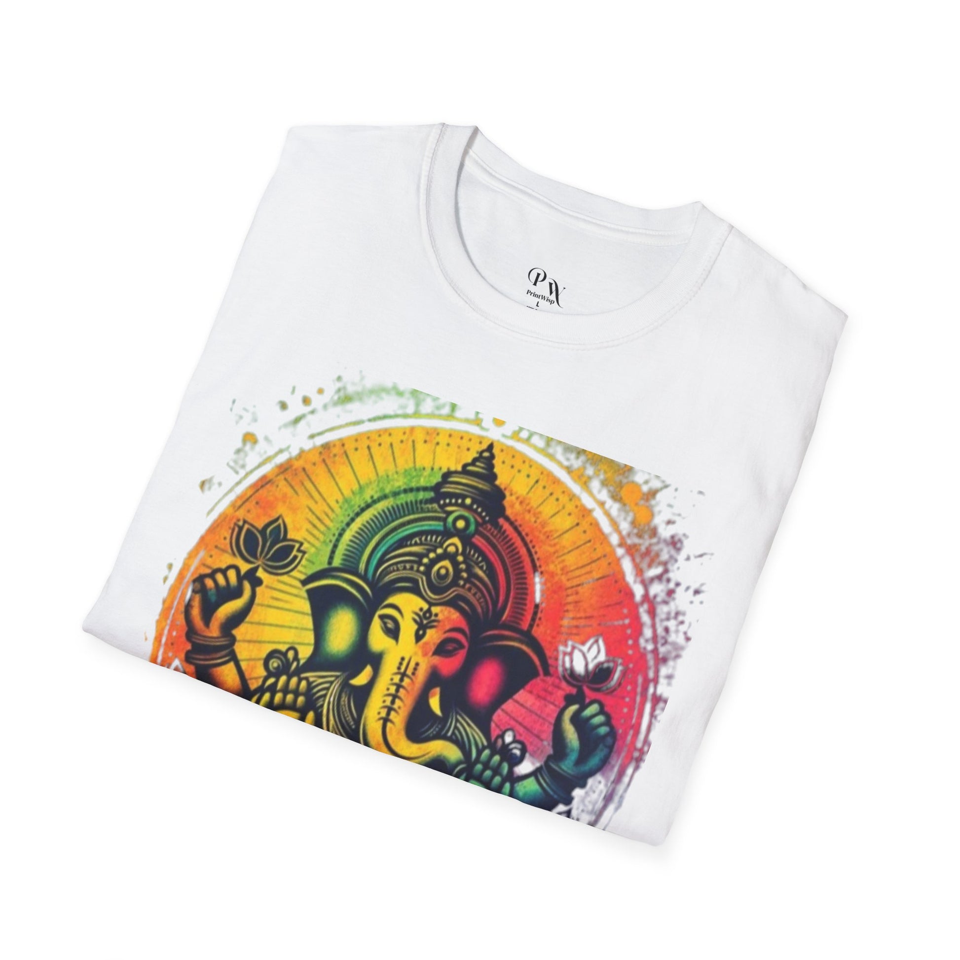 Ganesh T-Shirt, Spiritual Tee, Festival Apparel, Hindu Gifts, Artistic Shirt, Unique Clothing. Can also order in Bulk